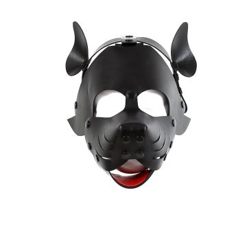 Puppy Masker PU-leer - Zwart
