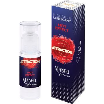 Attraction Glijmiddel Kissable Hot Effect Mango 50 ml