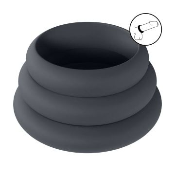 Cockring Set of 3 Wide O S/M/L