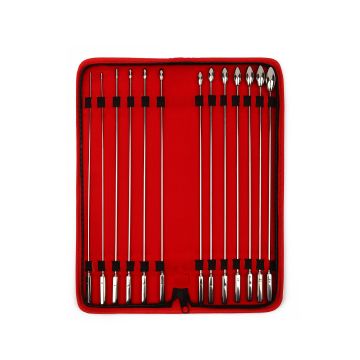 Dilator Set Mr. Steel Rosebud Urethral Sounds 13 stuks