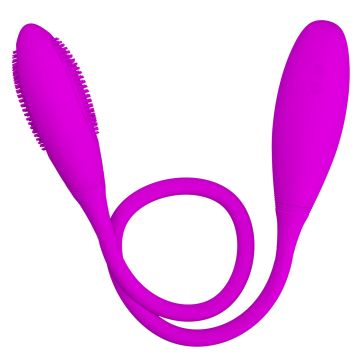 Dubbele Vibrator met stimulerende noppen Snake Vibe