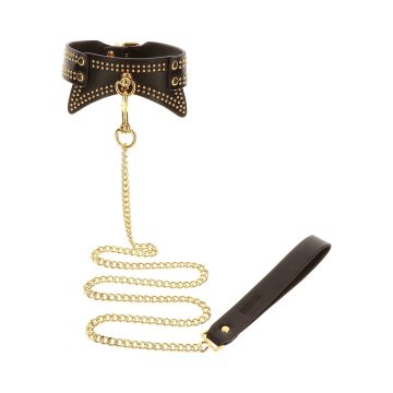 Halsband en riem met studs Taboom