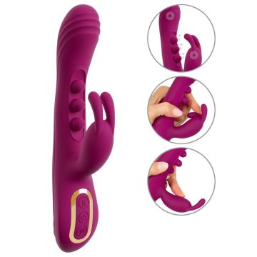 Rabbit Vibrator 2 Function Vibrator Squirting - Paars