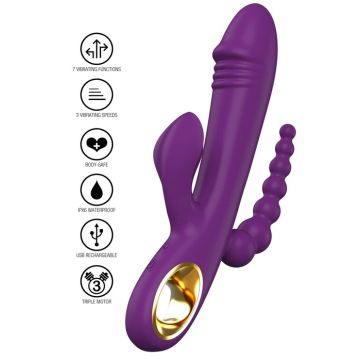 Rabbit Vibrator Caleona Triple Temptation