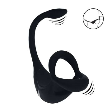 Vibrerende Tri-O Cockring met Prostaatstimulator