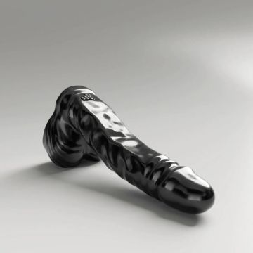 All Black Steroid Dildo The Jock - 27 cm - Zwart