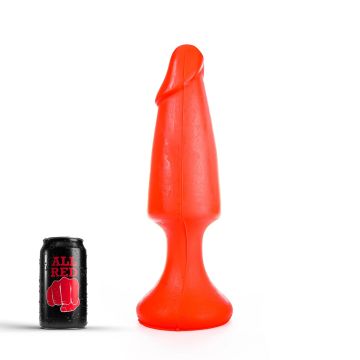 All Black Eric Buttplug Rood - 35 cm
