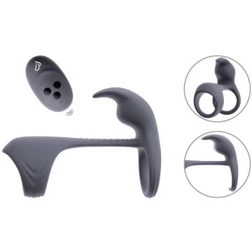 Vibrerende Cock en Ballring Vylor - Grijs