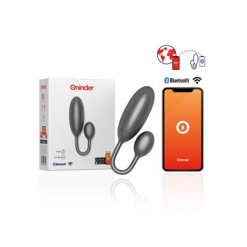 Vibrerend Eitje + App Denver - Zwart