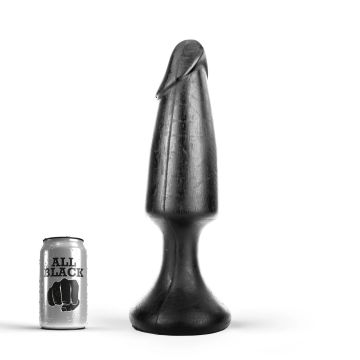 All Black Eric Buttplug Zwart - 35 cm