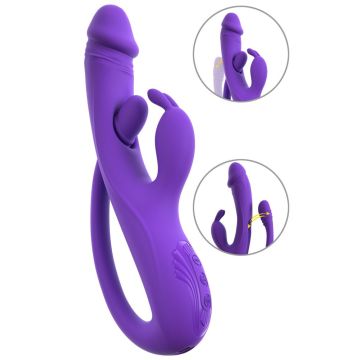 Rabbit Vibrator met G-Spot/Anal Tickler Sweet Smile