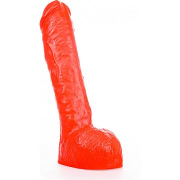 All Black Joris Dildo Rood - 29 cm