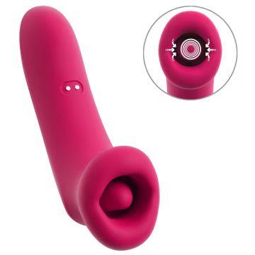 You2Toys Zuigende Mond Vibrator met Tong Oral Fun - Roze