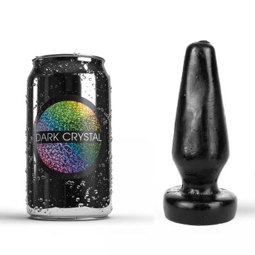 Dark Crystal Zwarte Buttplug Siebe - 14 cm