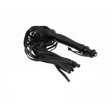 Mister B Leren Zweep met Houten Handvat