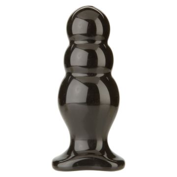 Titanmen Buttplug met 3 Ribbels - Zwart