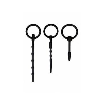 Urethral Sounding Plug Set - Zwart