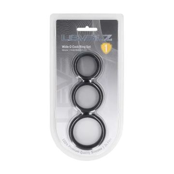 Cockring Set of 3 Wide O S/M/L