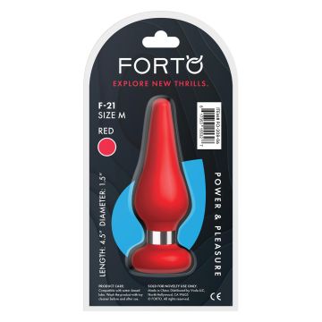 Buttplug F-21 Tear Drop - Rood