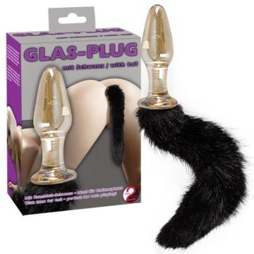Glazen Buttplug met Staart