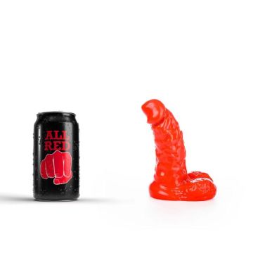All Black Marcel Dildo Rood - 13 cm