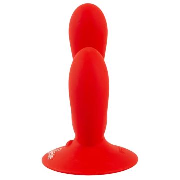 Dual Vibrator met Zuignap - Rood