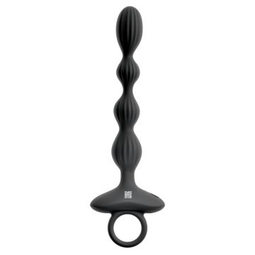 Anos Flexibele Vibrerende Anal Beads - Zwart