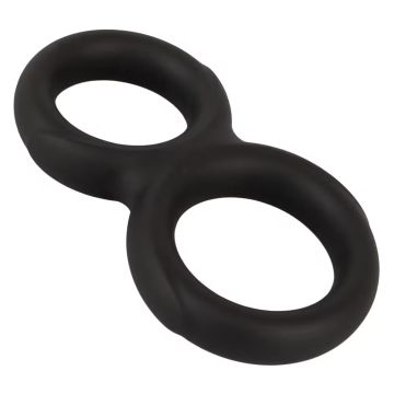 Double Cock Ring - Zwart