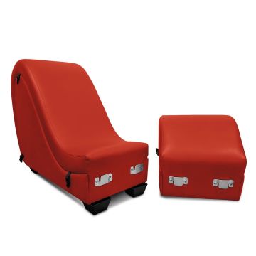 Master Series Kinky Sex Chaise Lounge met Love Kussens - Rood