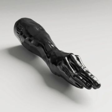 All Black Steroid Fisting Dildo Backstroke - 44 cm