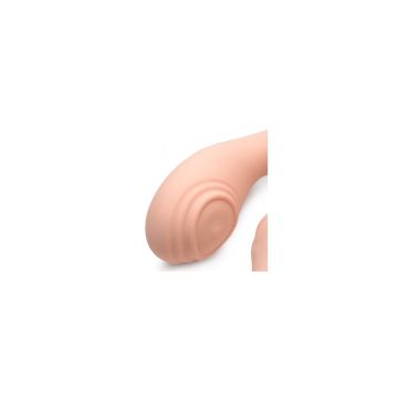 Strapless Strap-On met Afstandsbediening - Licht Roze