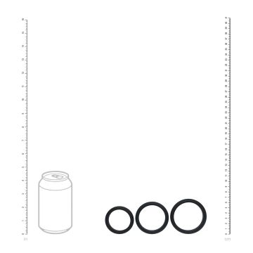 Cockring Set of 3 Wide O L/XL/XXL