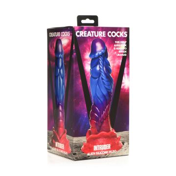 Silicone Dildo Intruder Alien - Paars