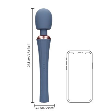Wand Vibrator Met Handvat - Blue Nova