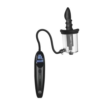Master Series Vibrerende Silicone Rosebud Pomp Driller Deluxe Set - Transparant