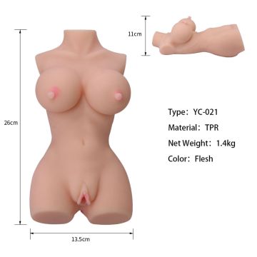 Masturbator Tiny Body Double Hole S - Lichte Huidskleur