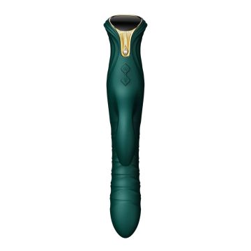 Stotende en Verwarmende Rabbit Vibrator Mose - Groen