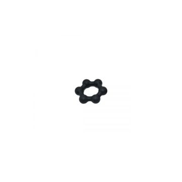 Silicone Cockring met 6 Stalen Kogels S - Kiotos