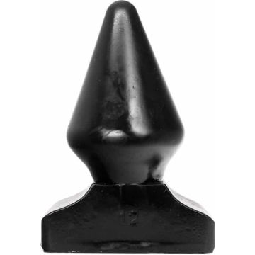 All Black Buttplug Zwart - 23 cm