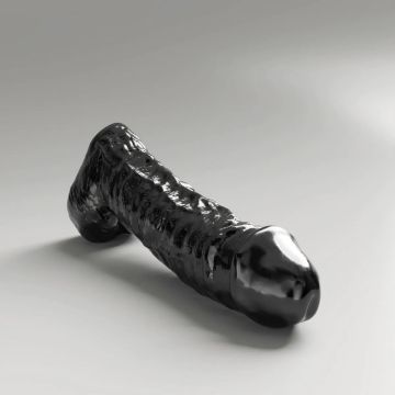 All Black Steroid Dildo The Gym Buddy - 35 cm