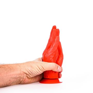 All Black Frank Buttplug Rood - 21 cm