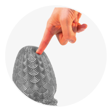 Stretch'r Buttplug Ripple M - Grijs