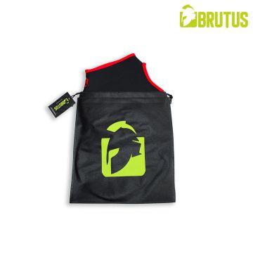 BRUTUS Neoprene Face Fucker Hood Zwart / Rood