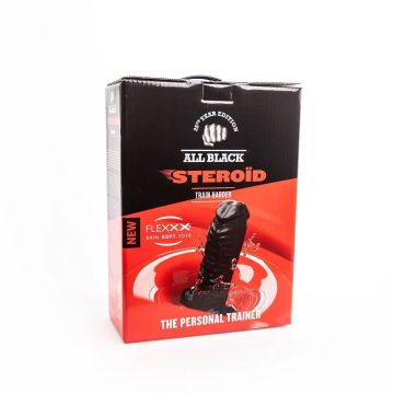 All Black Steroid The Personal Trainer Dildo Zwart - 37 cm
