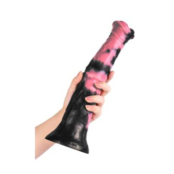 Horse Dildo Ragulf Zwart-Roze