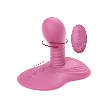 She.E.O Roterende en Vibrerende Grinder met Afstandsbediening - Roze