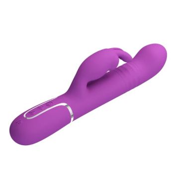 Pretty Love Stotende en Roterende Rabbit Vibrator Coale - Paars