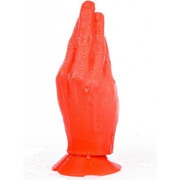 All Black Frank Buttplug Rood - 21 cm