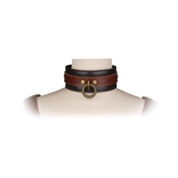 Leren Halsband met riem - Liebe Seele