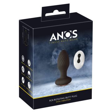 Anos - Rotierender Buttplug - Schwarz